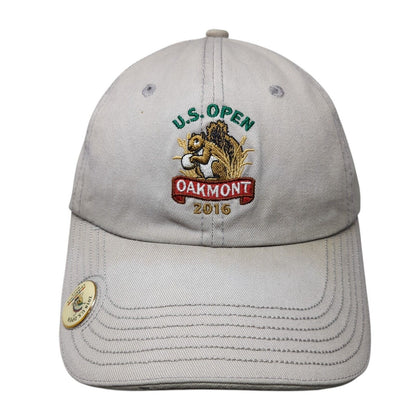 U.S. Open 2016 Oakmont Slideback Hat Tan One Size Adjustable USGA