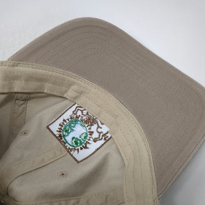 Mad Engine Baseball Cap Beige One Size Keith Haring Earth Globe Signature Hat