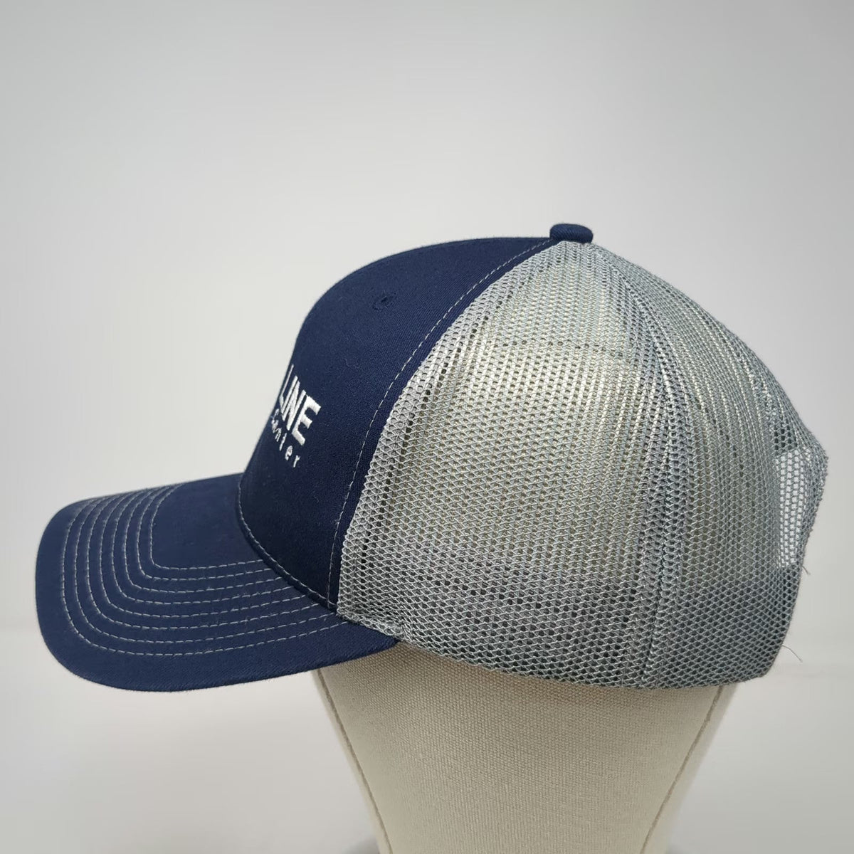 Outdoor Cap Trucker Hat Blue One Size Snapback Mesh Top Line Appliance Center