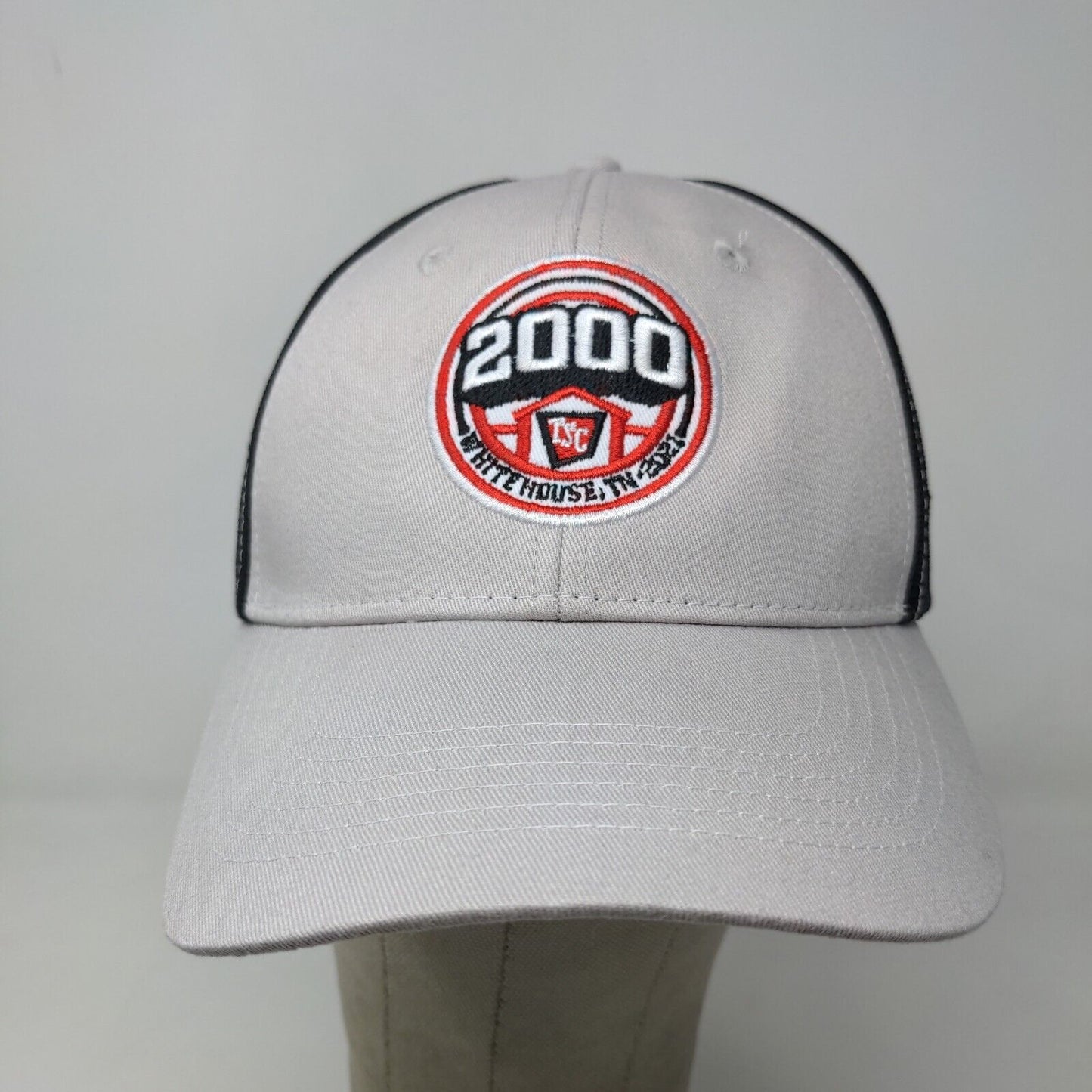 Tractor Supply Co Men's Strapback Mesh Back Hat Gray Embroidered 2000 Logo