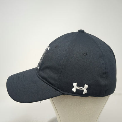 Under Armour Baseball Cap Black XL Whistling Straits Golf Course Logo Fitted Hat