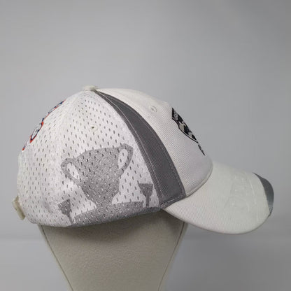 Geelong Cats AFL 2009 Premiers White Gray Strapback Hat OS Cap Embroidered