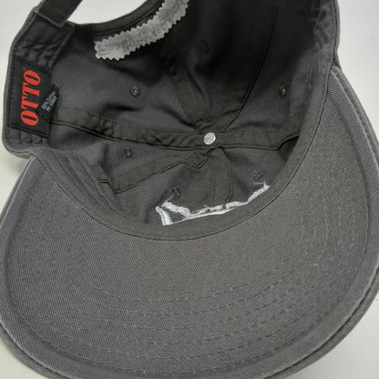 OTTO Baseball Cap Gray OSFM Load Em In The Dark Cattle Co Longhorn Hat Cotton