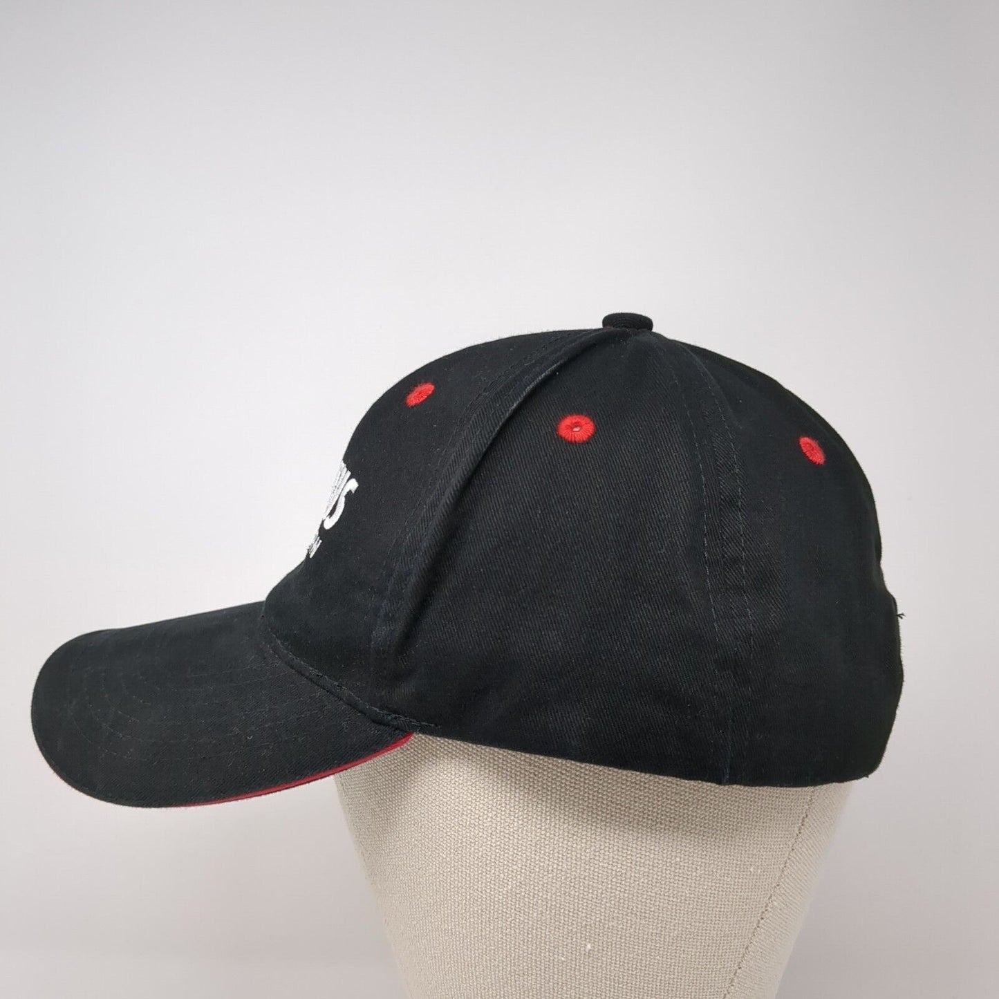 Pilatus Luzern Slideback Hat Black One Size Adjustable Embroidered Cotton