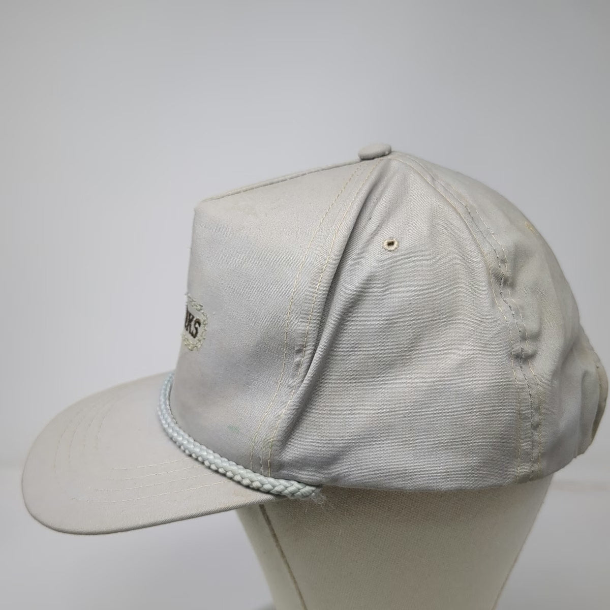 Town Talk 5 Panel Gray Hat One Size Snapback Rope Green Underbrim Cedar Links