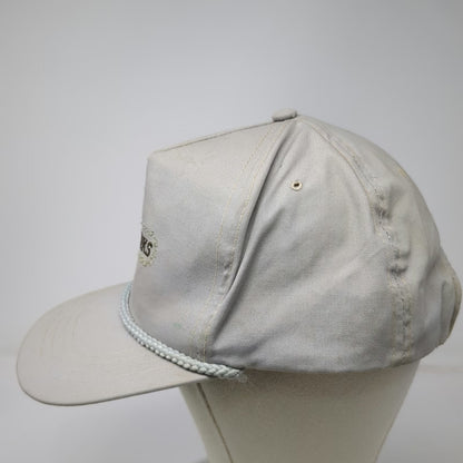 Town Talk 5 Panel Gray Hat One Size Snapback Rope Green Underbrim Cedar Links