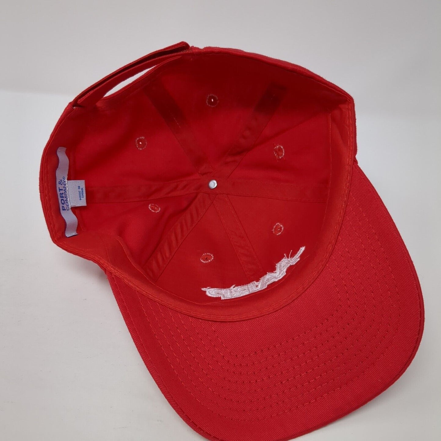 AARP Idaho Strapback Hat Red One Size Adjustable Embroidered Port & Company