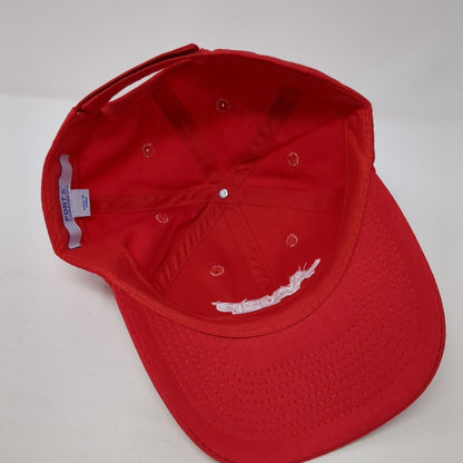 AARP Idaho Strapback Hat Red One Size Adjustable Embroidered Port & Company
