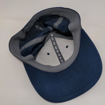 Under Armour Golf Fitted Hat Blue Size L/XL Lightweight Breathable 6 Panel