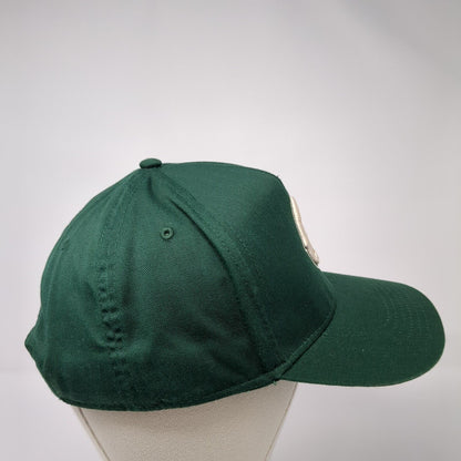 Letter C Snapback Hat Green One Size Solid Adjustable Embroidered Otto