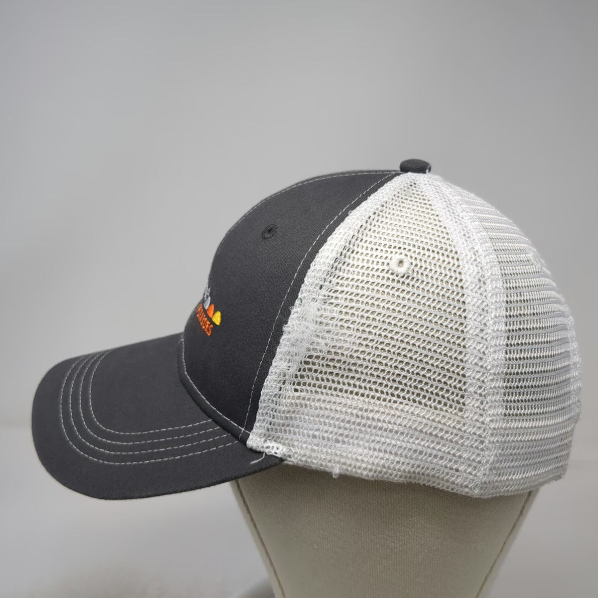 Cap America Baseball Cap Gray One Size Lamb Weston Potato Logo Mesh Back Hat