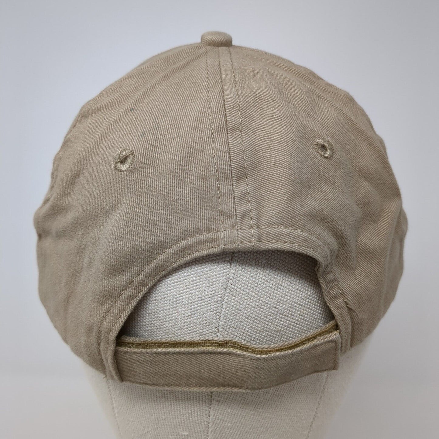 Boise Mattress Strapback Hat Tan One Size Adjustable Embroidered KC