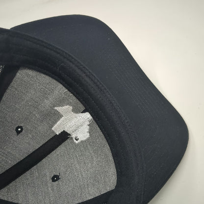 Richardson Trucker Hat Black OSFM Mt. Pleasant TX Texas Embroidered Mesh Back