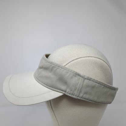 Ahead Casuals Strapback Sun Visor Hat Tan One Size Adjustable Blank