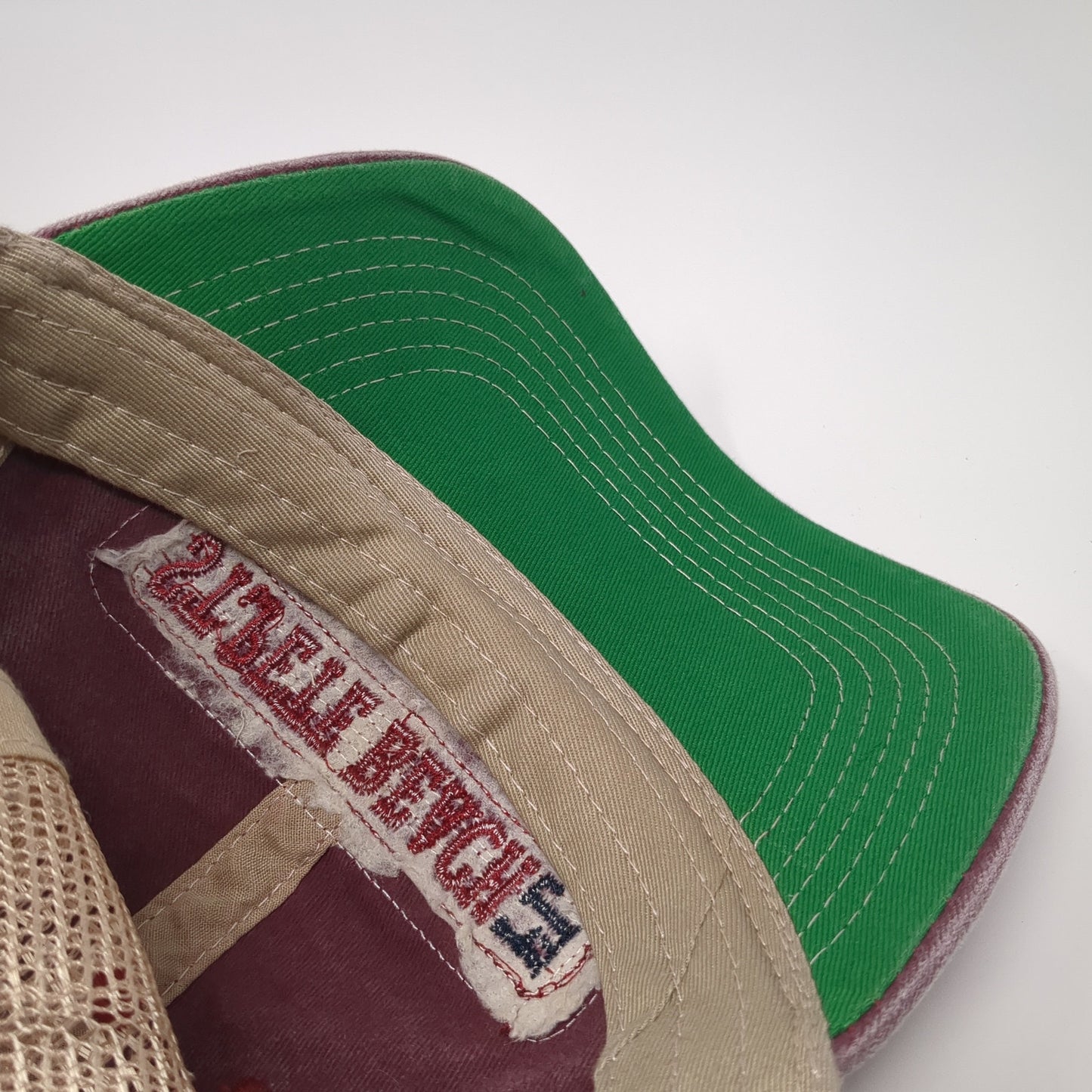 St. Pete Beach FL Trucker Hat Red OS Adjustable Embroidered Mesh Back Alhys