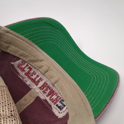 St. Pete Beach FL Trucker Hat Red OS Adjustable Embroidered Mesh Back Alhys