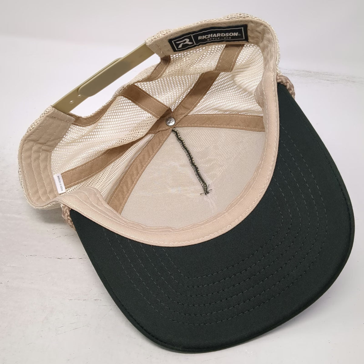 Richardson Trucker Hat Green Beige One Size Payette Brewing Co Mesh Back Rope