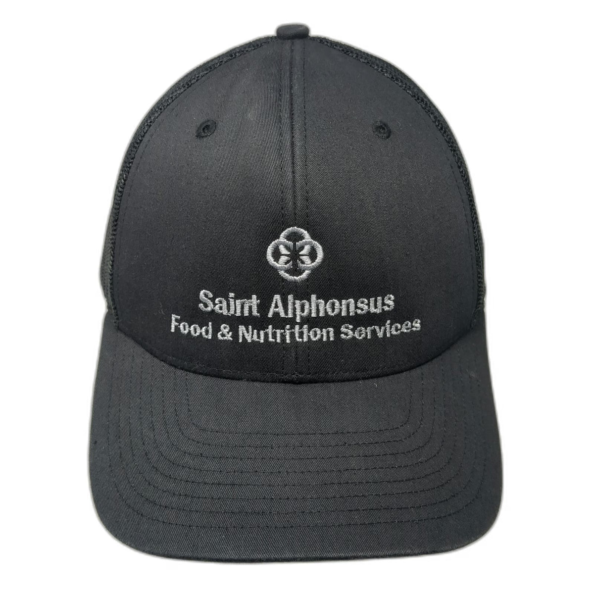 Richardson Trucker Hat Black One Size Snapback Saint Alphonsus Food Nutrition