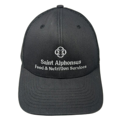 Richardson Trucker Hat Black One Size Snapback Saint Alphonsus Food Nutrition
