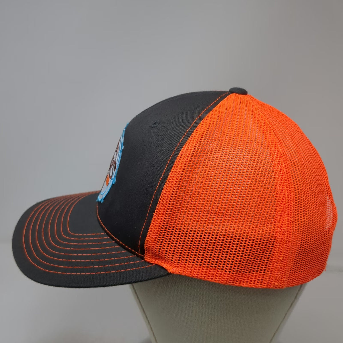 Richardson 112 Trucker Hat Gray Orange One Size Rebecca's Private Idaho Snapback