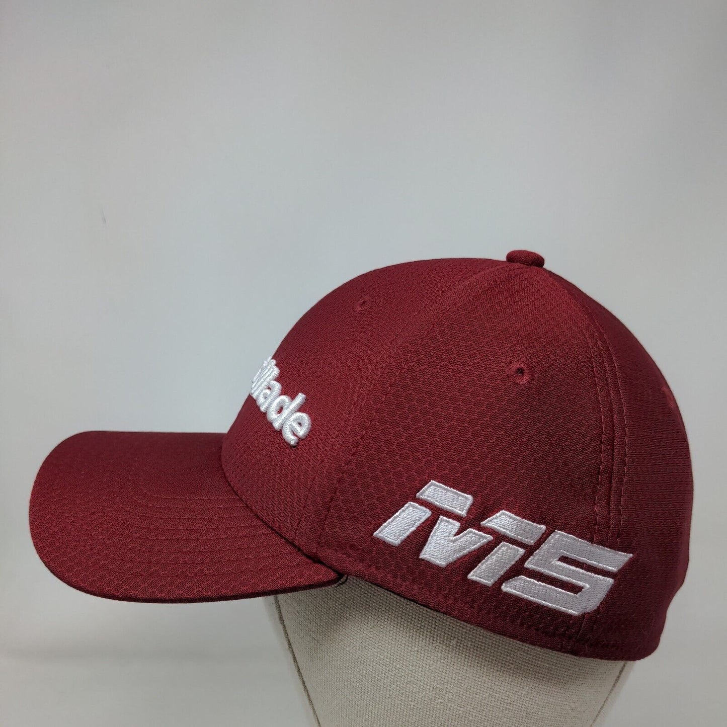 Taylor Made Fitted Hat Red S/M Lightweight 6 Panel Tour Authentic New Era