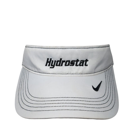 Hydrostat Strapback Sun Visor Hat White One Size Nike Swoosh Dri-Fit