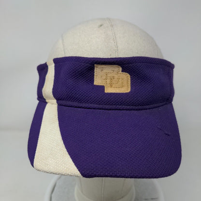 Augusta Sportswear Strapback Sun Visor Hat Purple One Size Embroidered