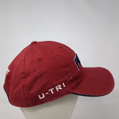 Precept Slideback Hat Red One Size Adjustable Embroidered 6 Panel