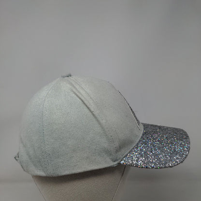 A Initial Strapback Hat Multicolor One Size Adjustable Glitter Sequin Justice