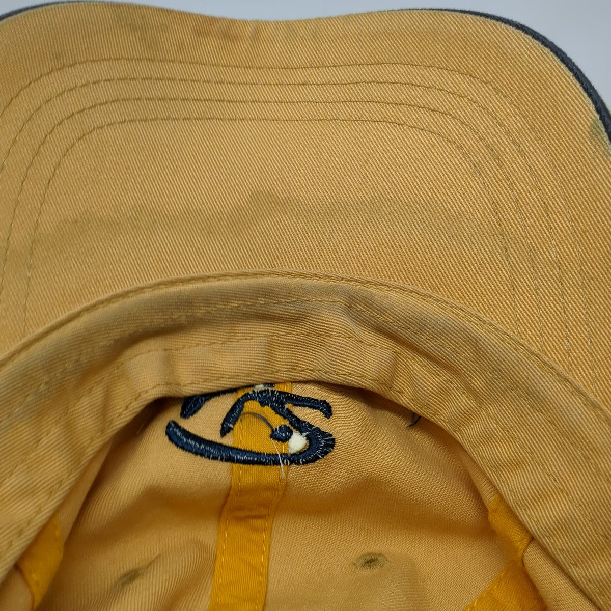 Port Authority Baseball Cap Yellow OSFM Boise Idaho Anglers Fishing Cotton Hat