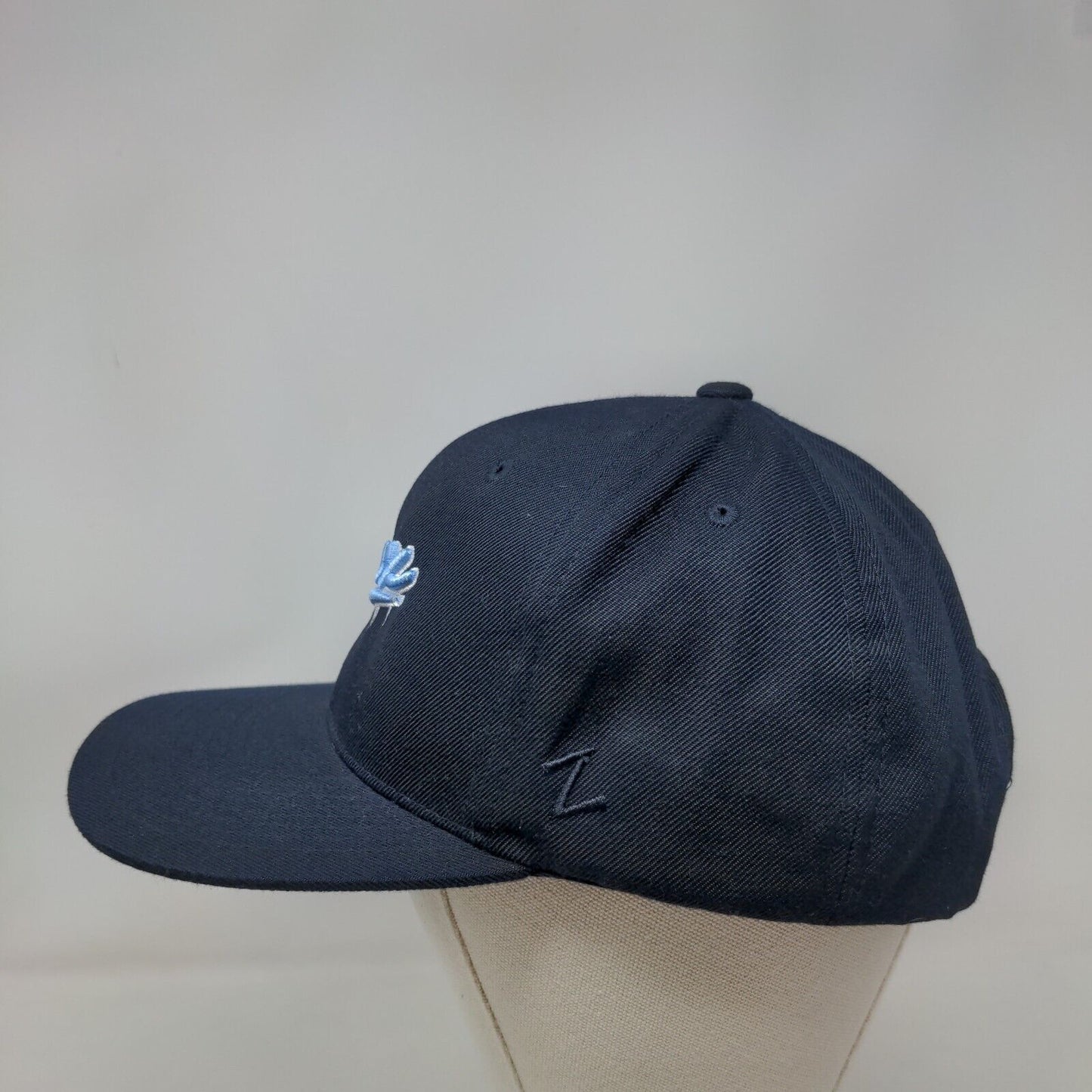 Jax Snapback Hat Blue One Size Embroidered Adjustable 6 Panel Zephyr