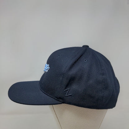 Jax Snapback Hat Blue One Size Embroidered Adjustable 6 Panel Zephyr