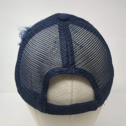 HSHS Rescue Flight Trucker Hat Blue One Size Mesh Back Port Authority