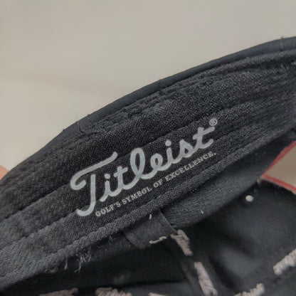 Titleist Men's Slideback Hat Black Prairie View Golf Club Embroidered Logo