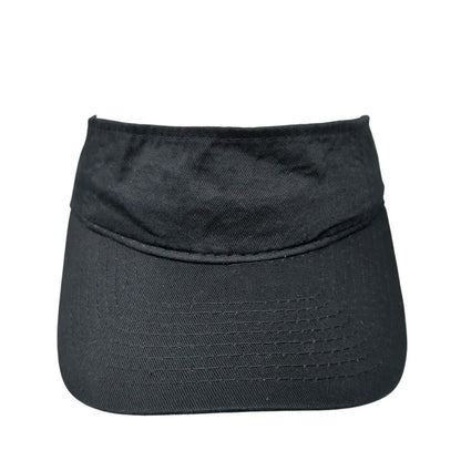 Outdoor Cap Strapback Gol Sun Visor Hat Black One Size Adjustable Solid Blank