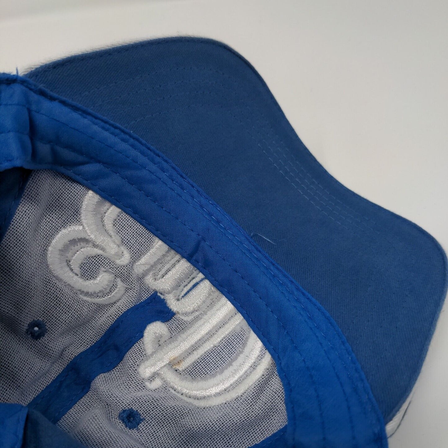 EmD Emerald Downs Slideback Hat Blue One Size Adjustable Embroidered 6 Panel