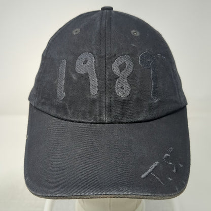 Taylor Swift 1989 T.S. Baseball Cap Black M Slideback Cotton Hat Embroidered