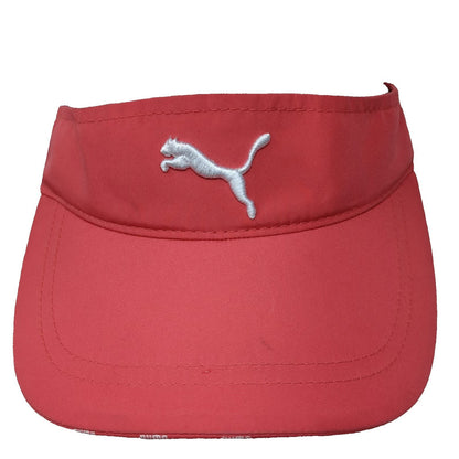 Puma Visor Pink One Size Cat Logo Sport Athletic Running Tennis Golf Workout Hat