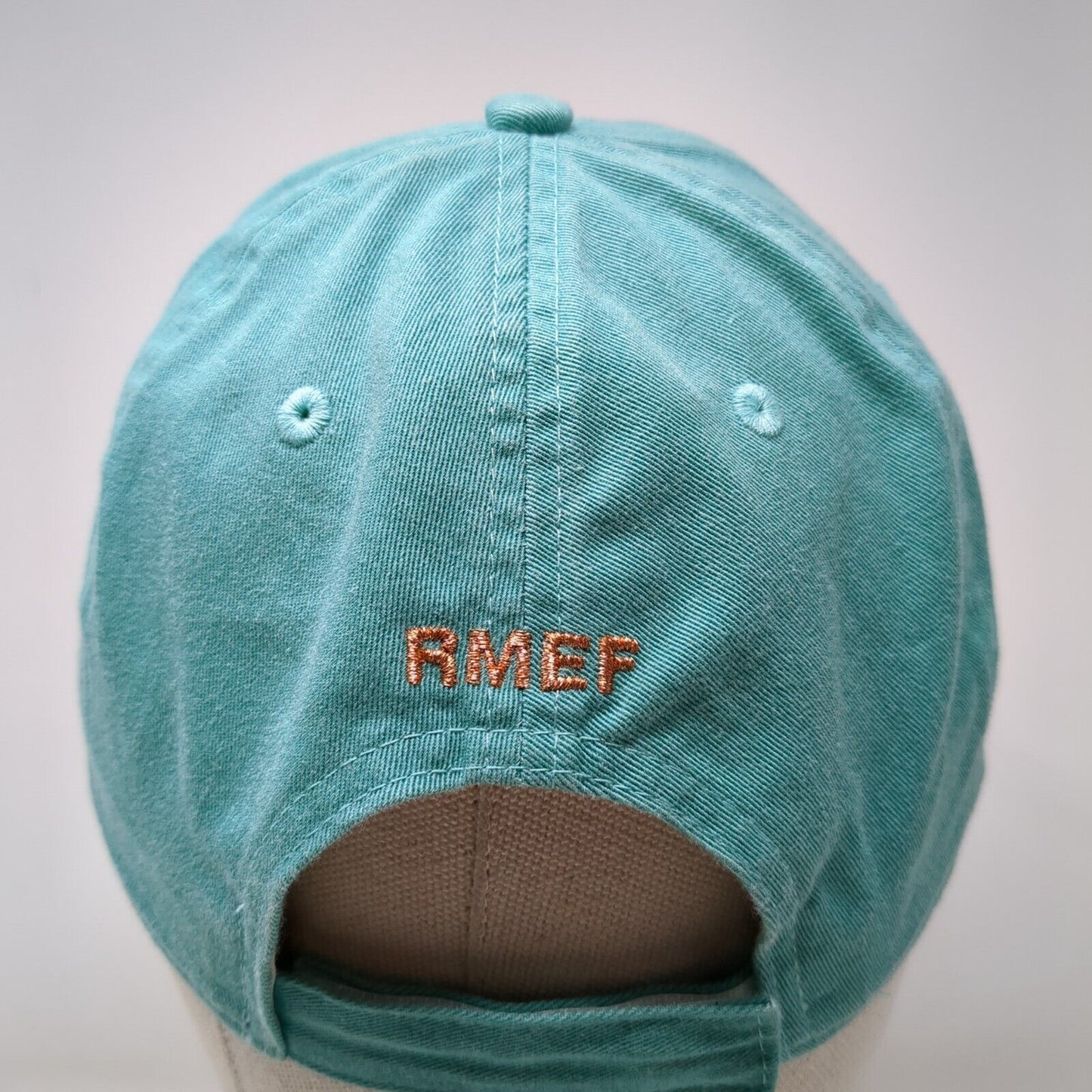 Outdoor Cap Women's Strapback Hat Blue One Size Ladies Fit RMEF Logo