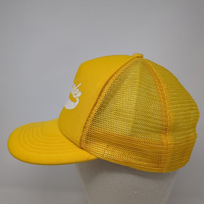 Waycinder Snapback Trucker Hat Yellow Large Adjustable Mesh Back Designer Award