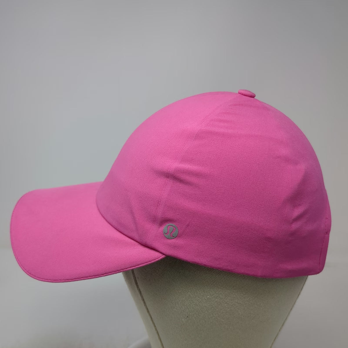 Lululemon Pink Baseball Cap One Size Reflective Trim Strapback Athletic Hat