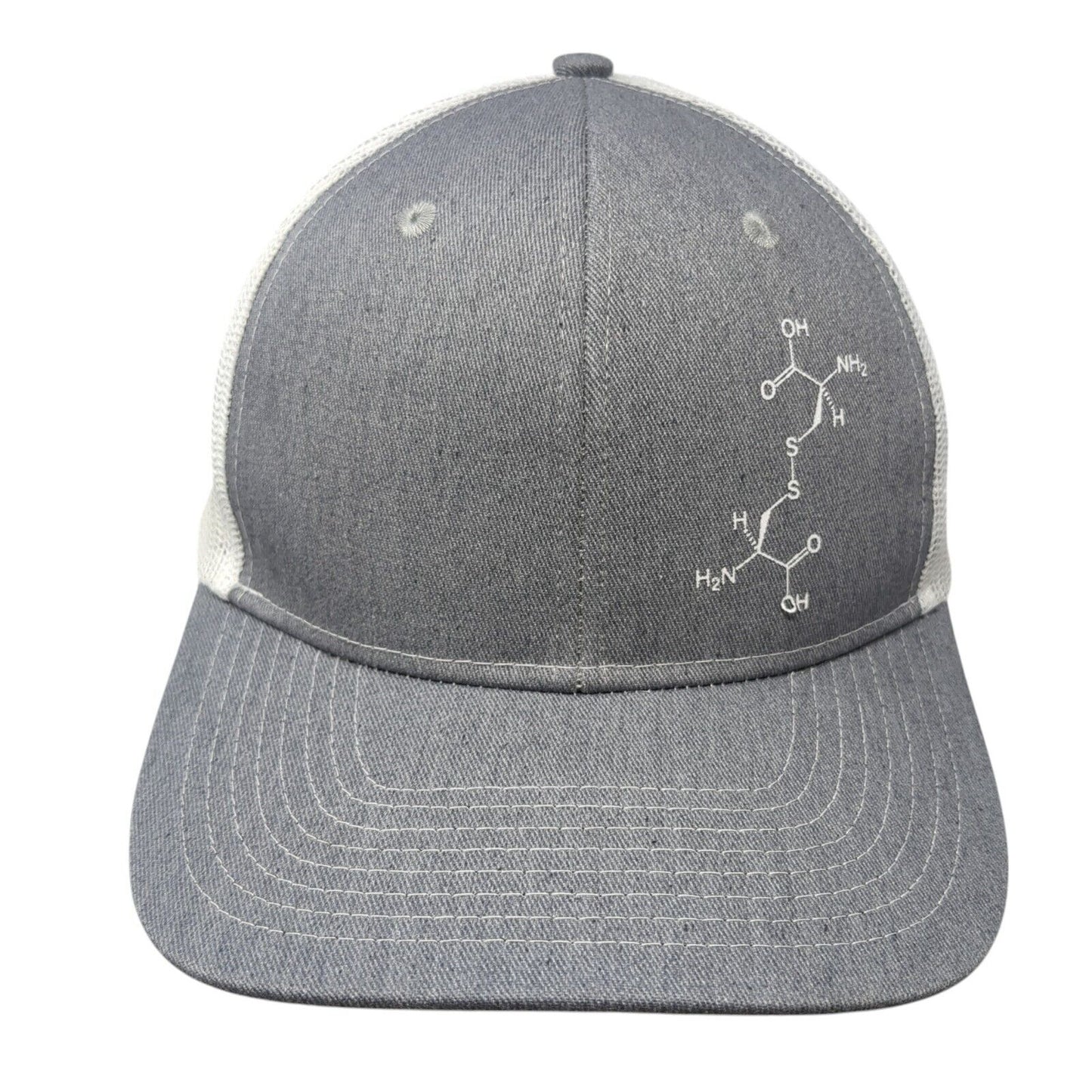 Hearts for Hadley Snapback Trucker Hat Gray One Size Mesh Back Outdoor