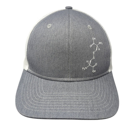 Hearts for Hadley Snapback Trucker Hat Gray One Size Mesh Back Outdoor