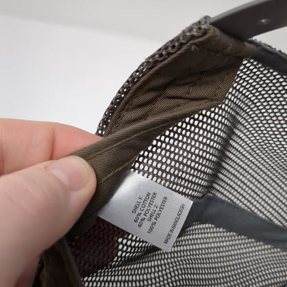 Drink Local Brew Snapback Trucker Hat Brown M/L Embroidered Richardson