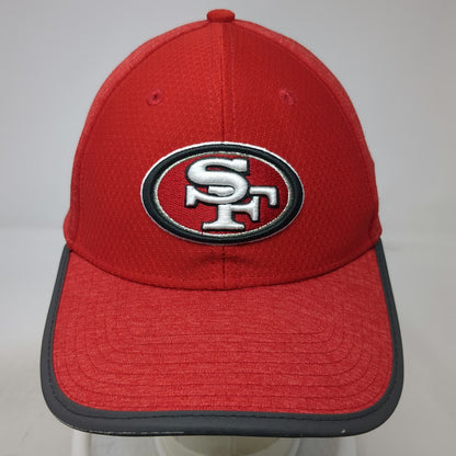 San Francisco 49ers NFL New Era Red Cap M 39THIRTY Perforated Stretch Fitted Hat