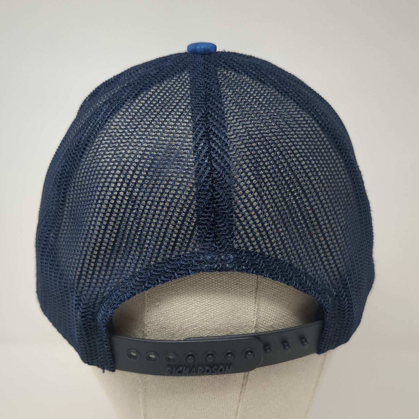 Realtree Snapback Trucker Hat Blue One Size Mesh Back Outdoor Richardson