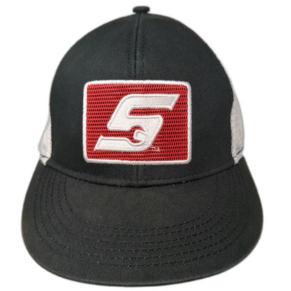 Snap-on Trucker Hat Black Red White One Size Mesh Back Snapback Tool Logo Patch