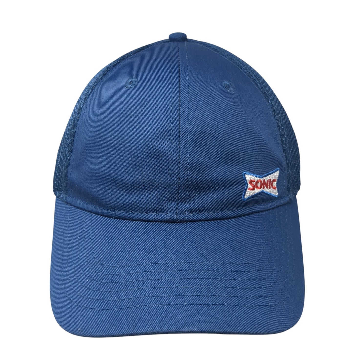 Sonic Snapback Mesh Back Hat Blue One Size Adjustable Embroidered