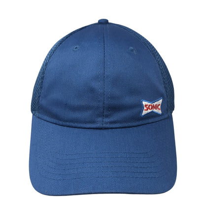 Sonic Snapback Mesh Back Hat Blue One Size Adjustable Embroidered