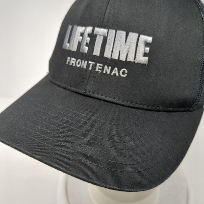 Lifetime Frontenac Snapback Trucker Hat Black OS Adjustable Mesh Back Sport-Tek
